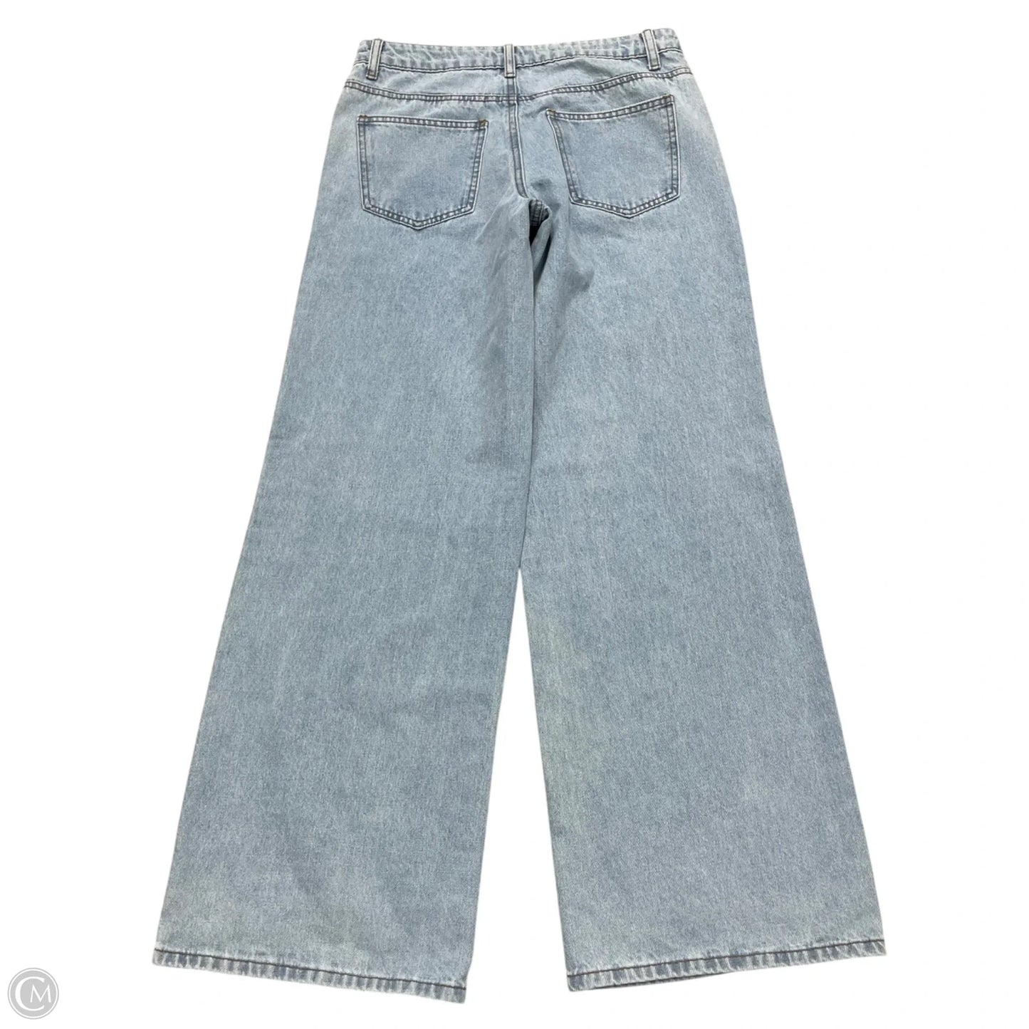 Jeans Wide Leg By Edikted In Blue Denim, Size: S