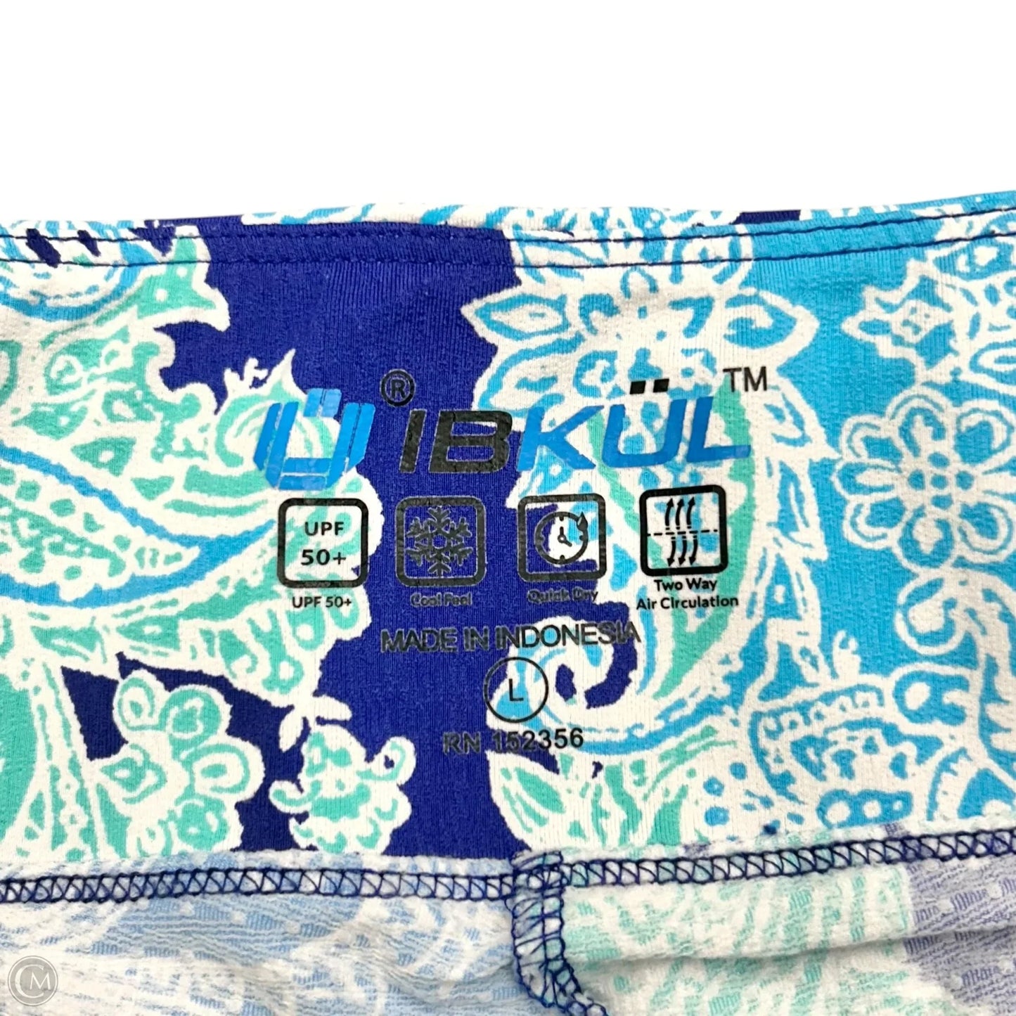 Skort By Ibkul In Blue & White, Size: L