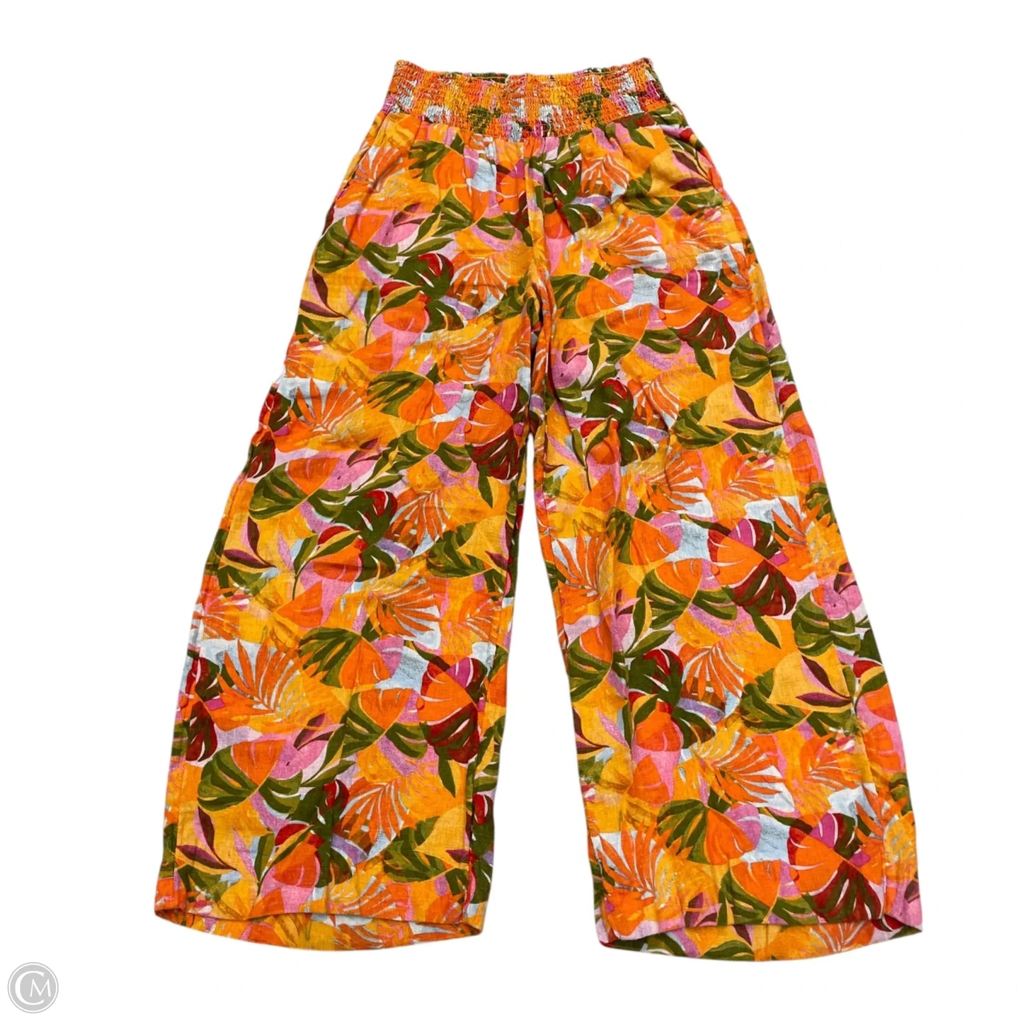 Pants Wide Leg By C And C In Orange, Size: M