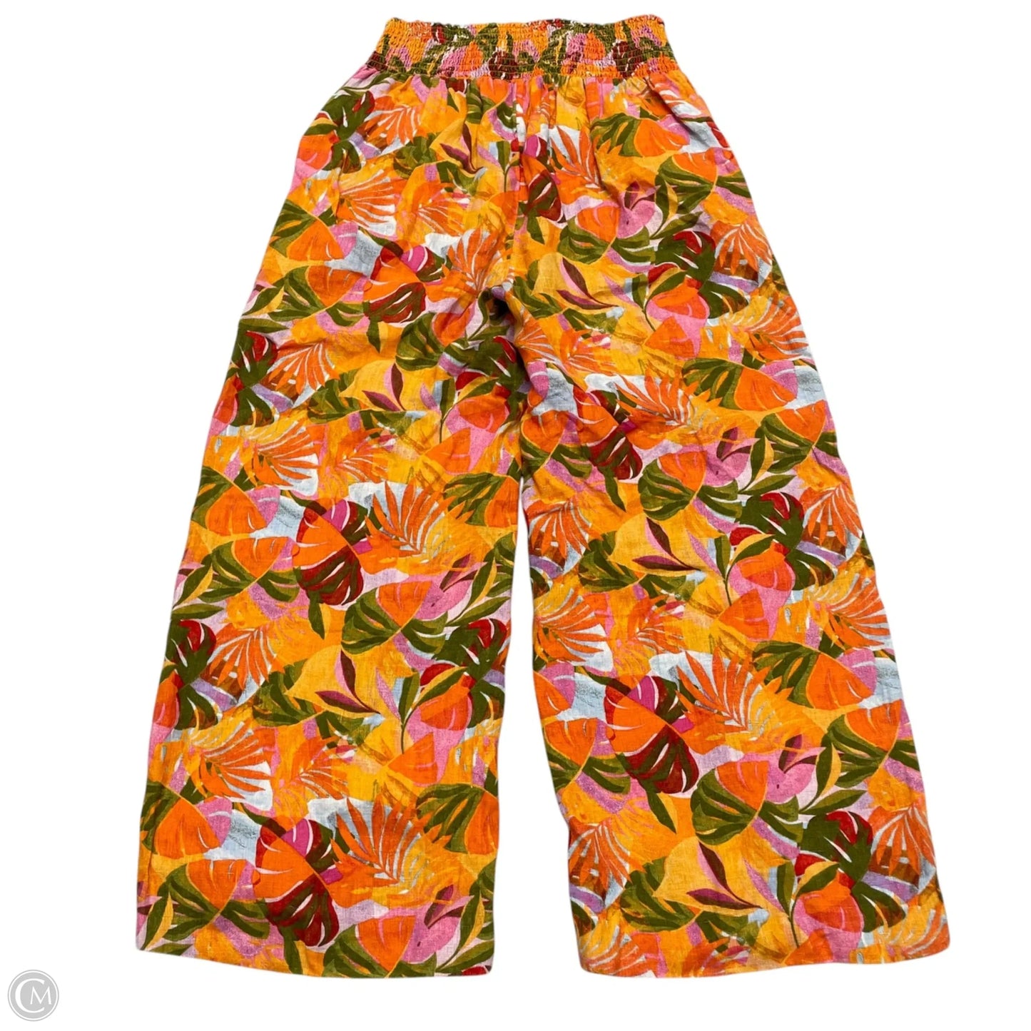 Pants Wide Leg By C And C In Orange, Size: M