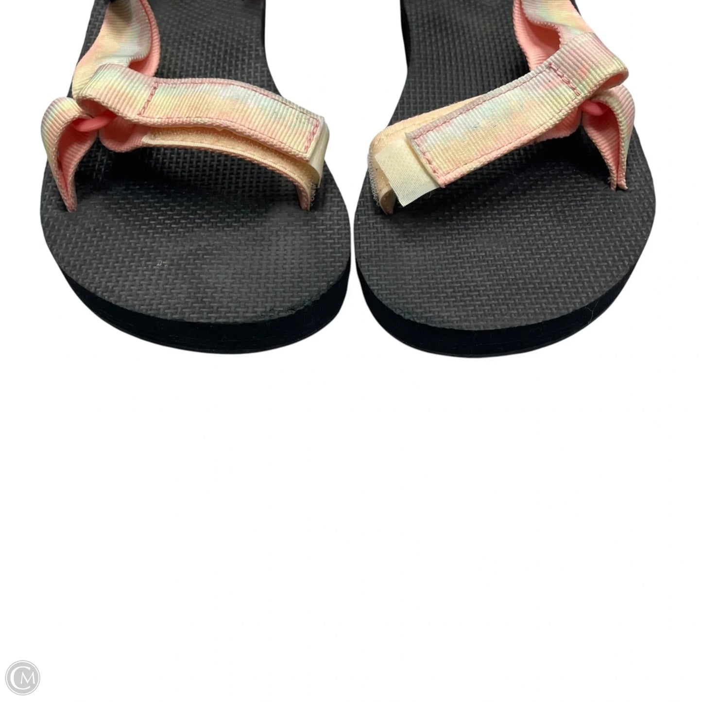 Sandals Flats By Teva In Black & Pink, Size: 7