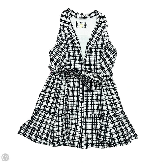 Dress Casual Short By Maeve In Black & White, Size: 3x