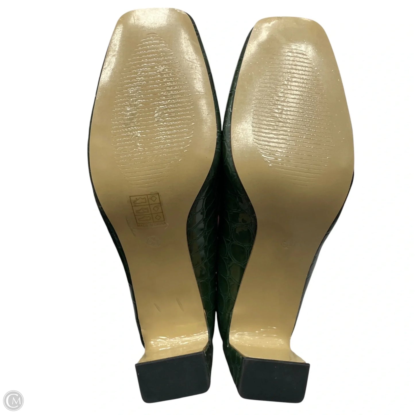 Shoes Heels Block By Unique Vintage In Green, Size: 9