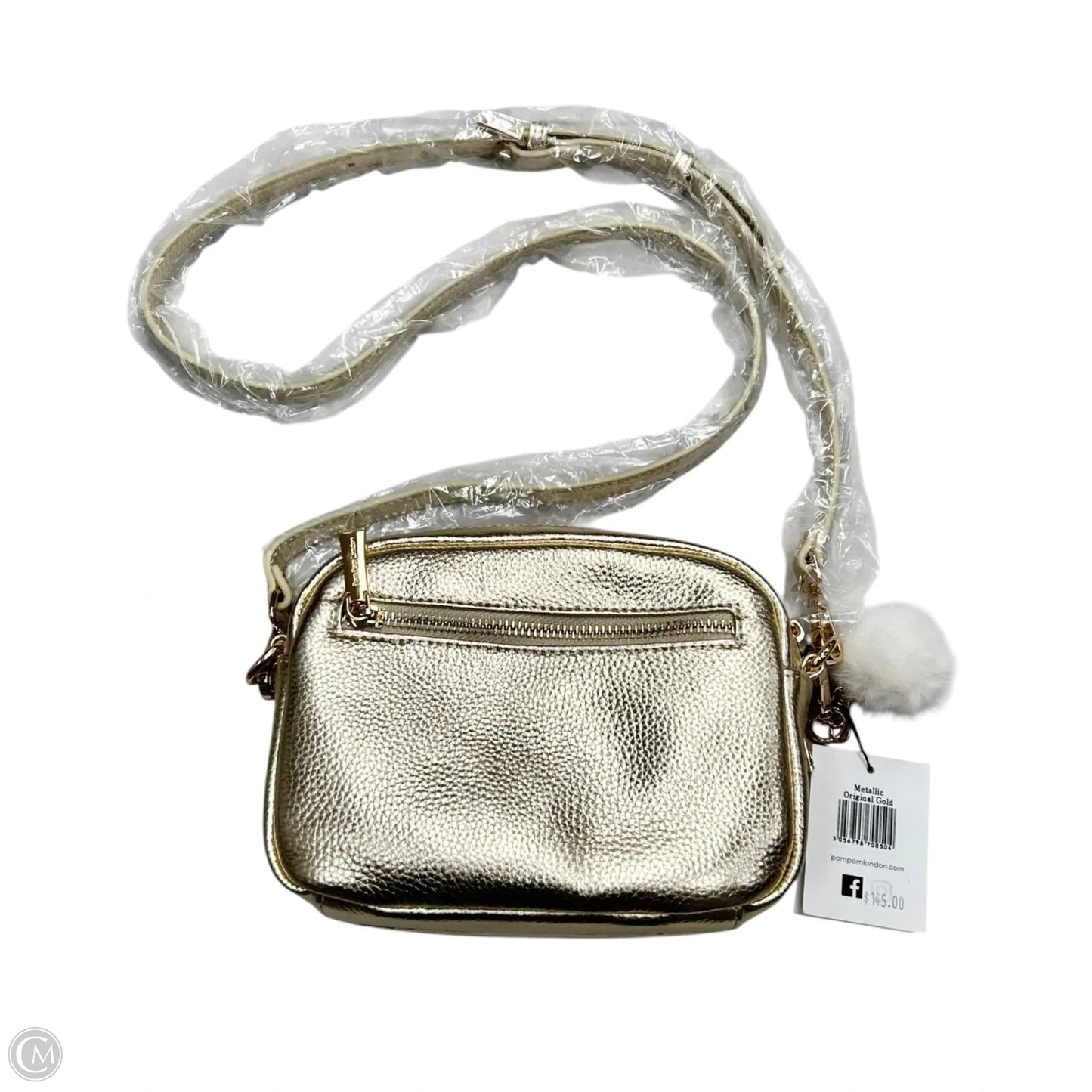 Crossbody Leather By Pom Pom London, Size: Small