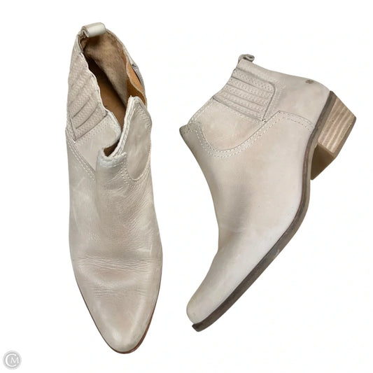 Boots Leather By Lucky Brand In Beige, Size: 7