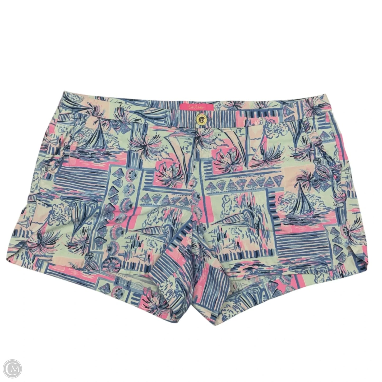 Shorts Designer By Lilly Pulitzer In Blue & Purple, Size: 16