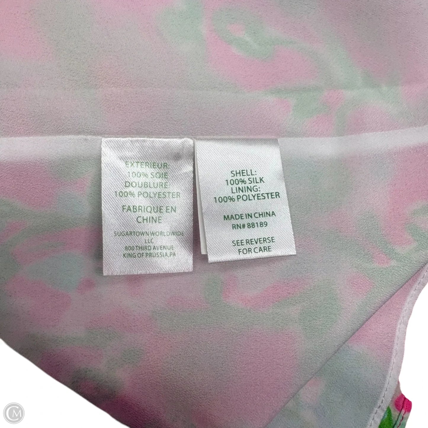 Dress Designer By Lilly Pulitzer In Green & Pink, Size: Xl