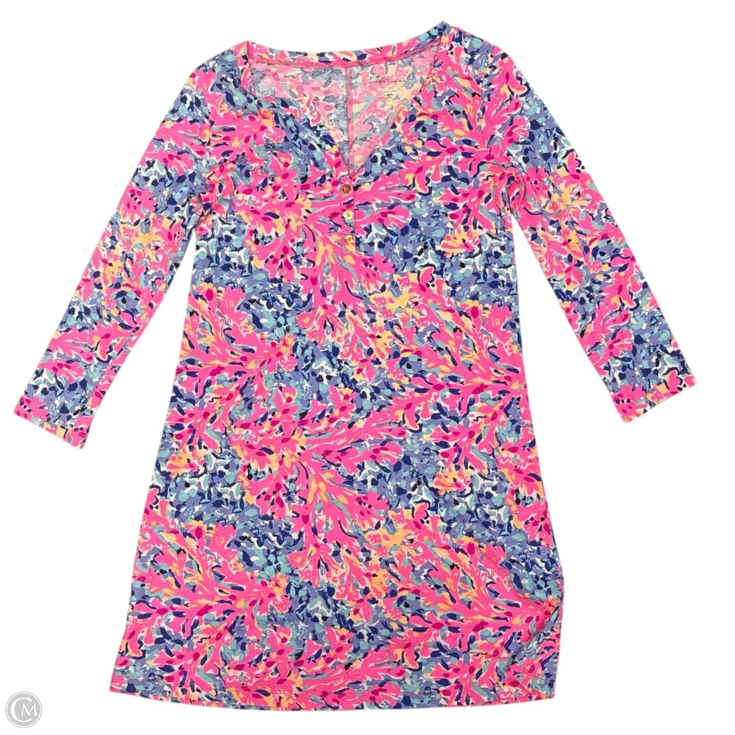 Dress Designer By Lilly Pulitzer In Pink & White, Size: Xs