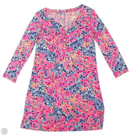 Dress Designer By Lilly Pulitzer In Pink & White, Size: Xs