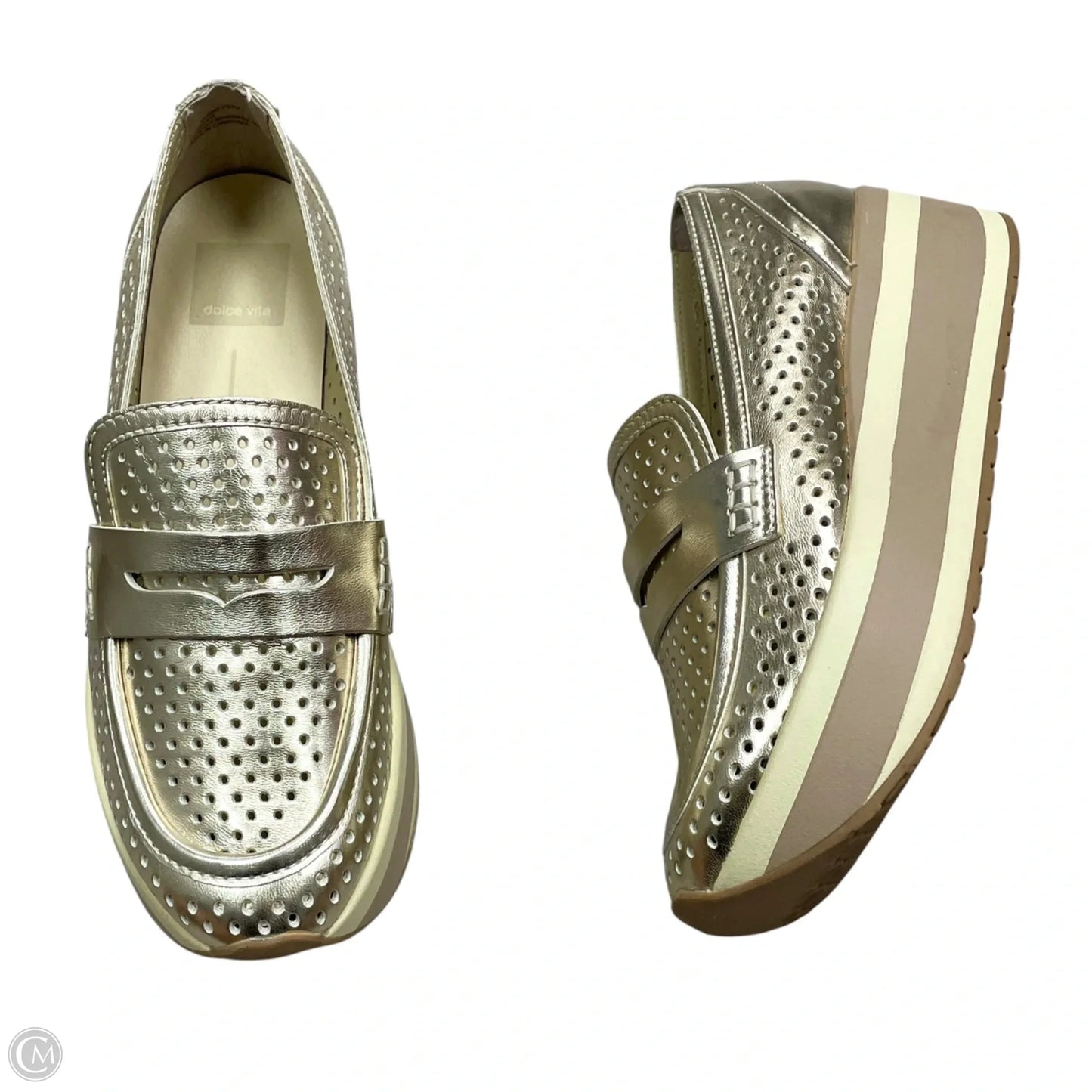 Shoes Heels Platform By Dolce Vita In Gold, Size: 7