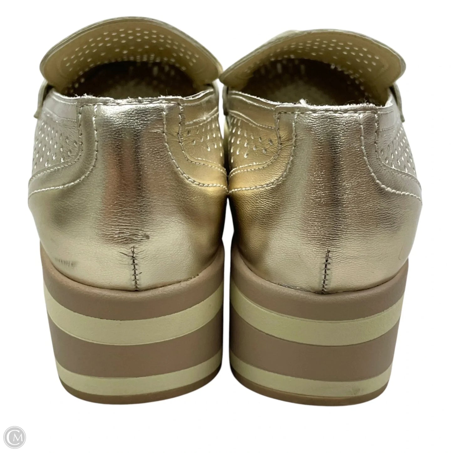 Shoes Heels Platform By Dolce Vita In Gold, Size: 7
