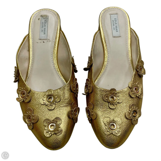 Shoes Heels Kitten By Cole-haan In Gold, Size: 7