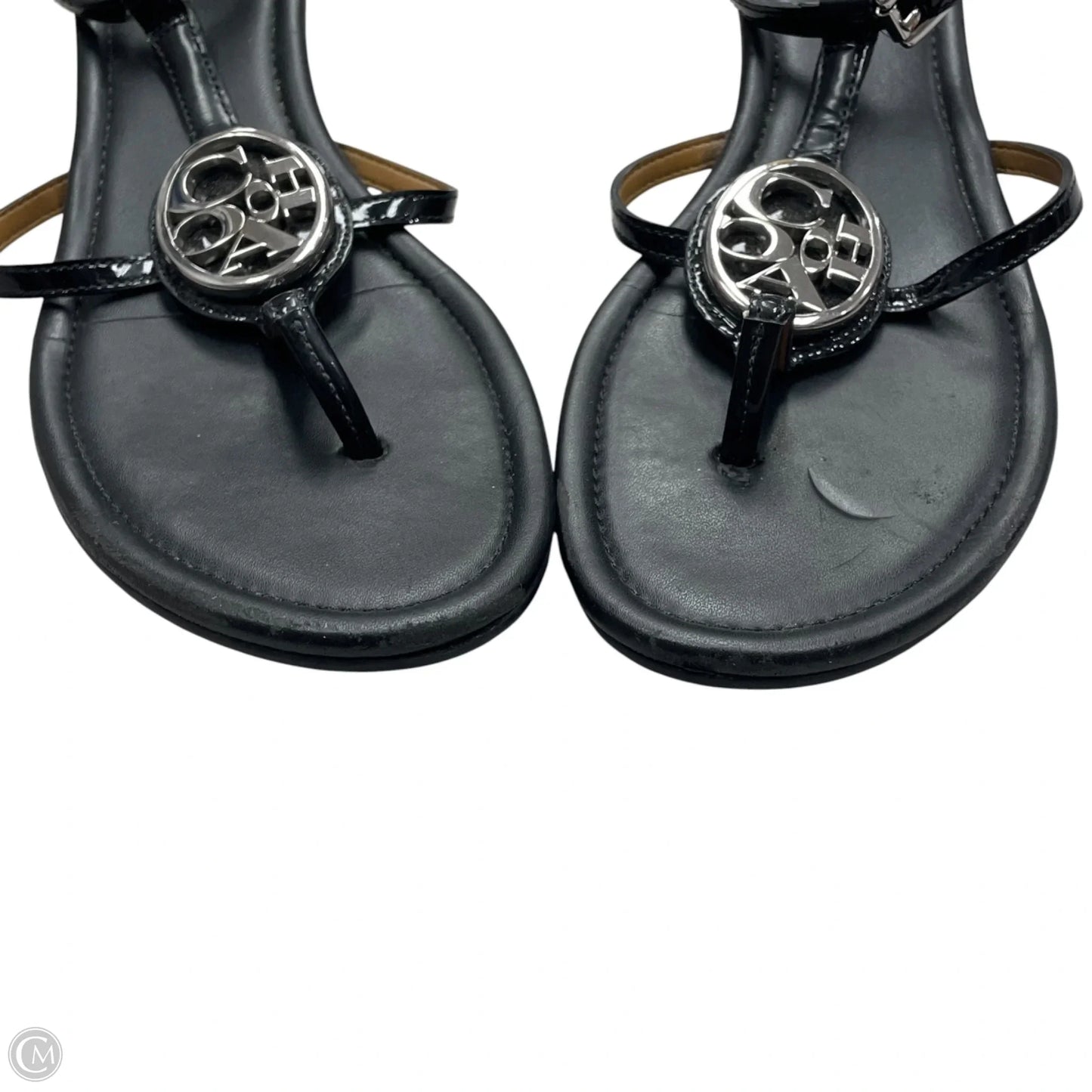 Sandals Designer By Coach In Black, Size: 7.5