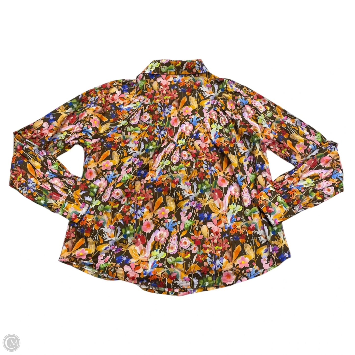 Top Long Sleeve By Anniewear In Floral Print, Size: S
