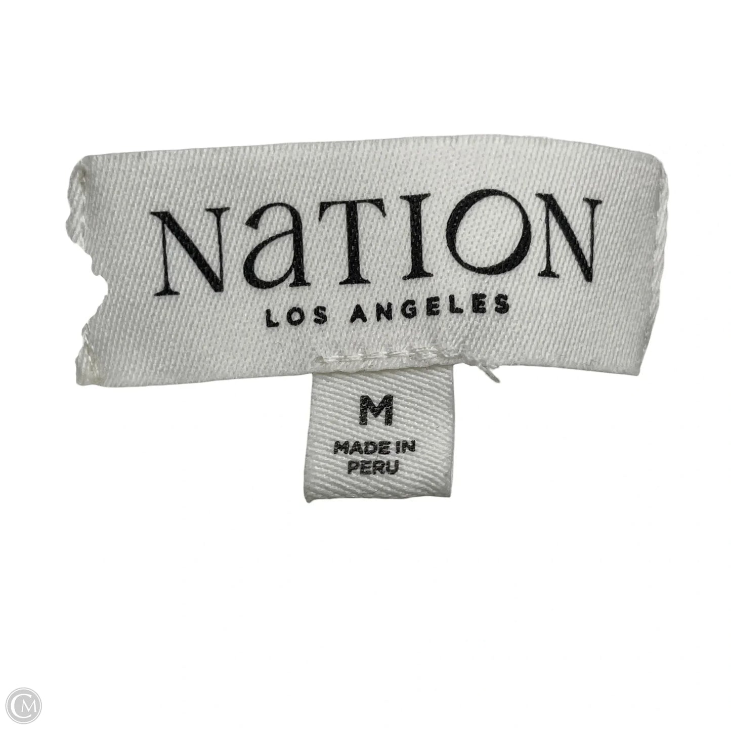 Top Short Sleeve By Nation In White, Size: M