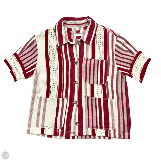 Top Short Sleeve By We The Free In Red & Tan, Size: S