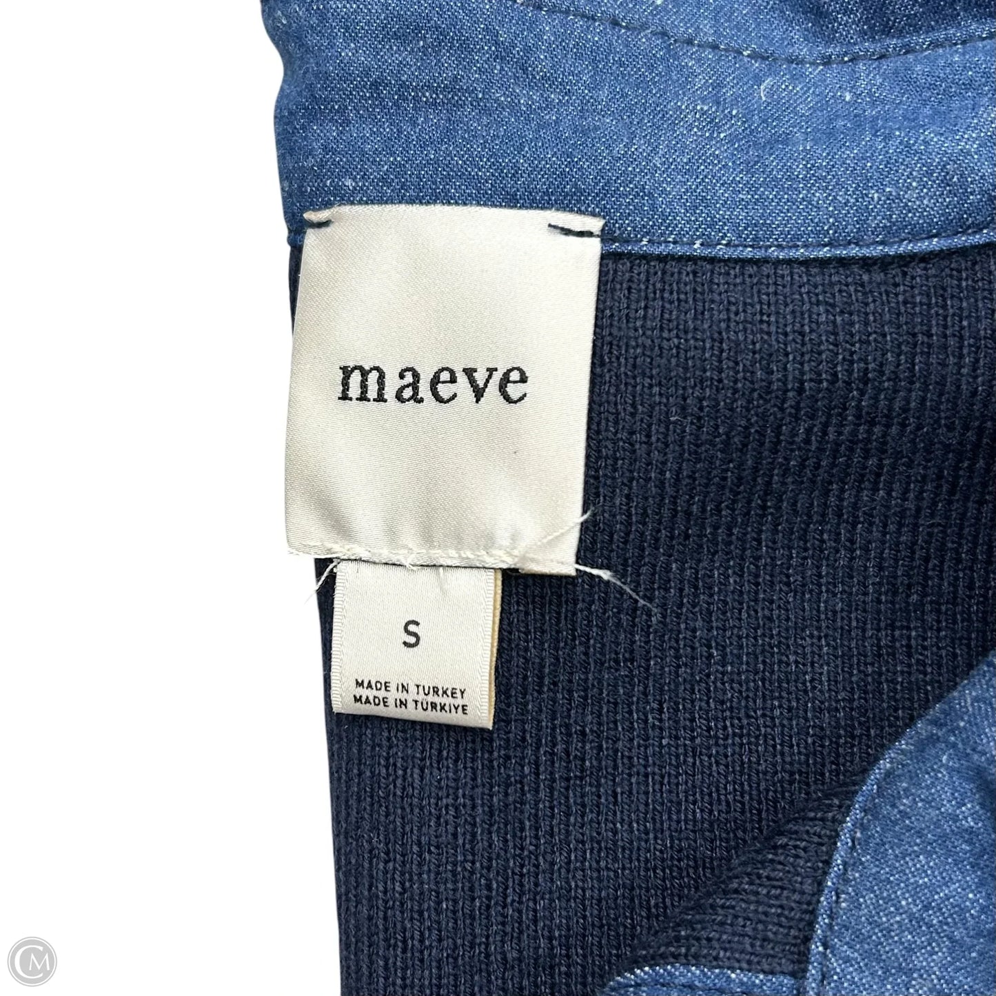 Top Short Sleeve By Maeve In Navy, Size: S
