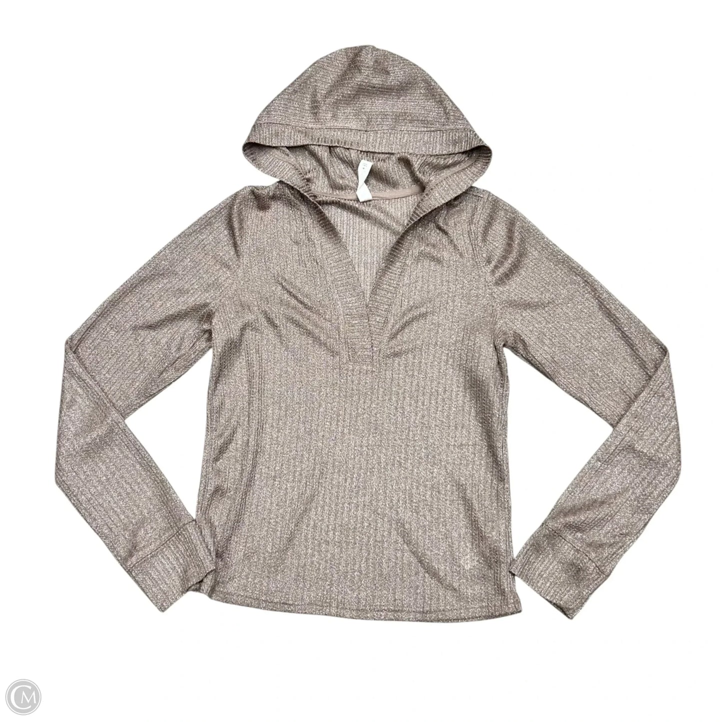 Top Long Sleeve By Daily Practice By Anthropologie In Bronze, Size: M