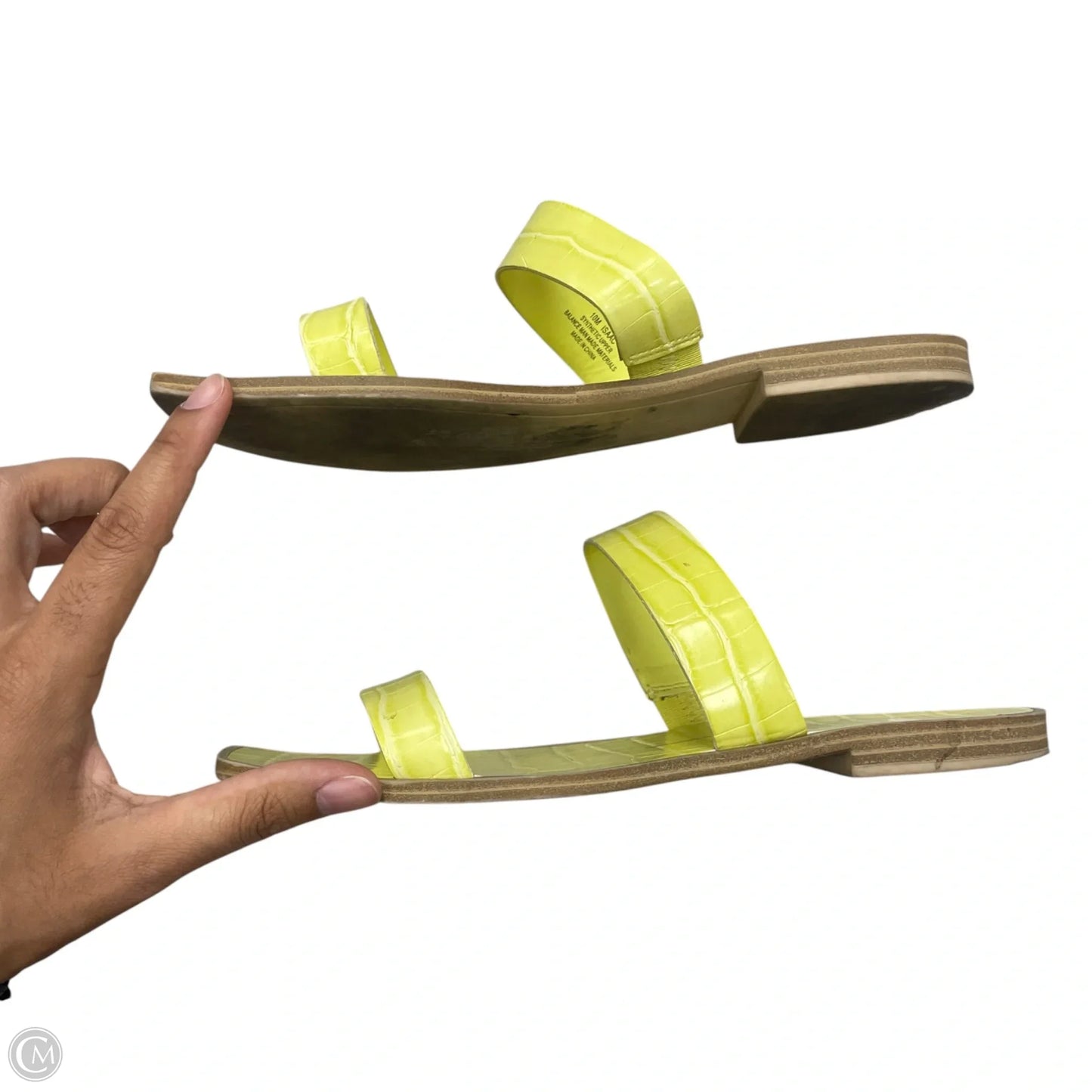 Sandals Flats By Dolce Vita In Yellow, Size: 10