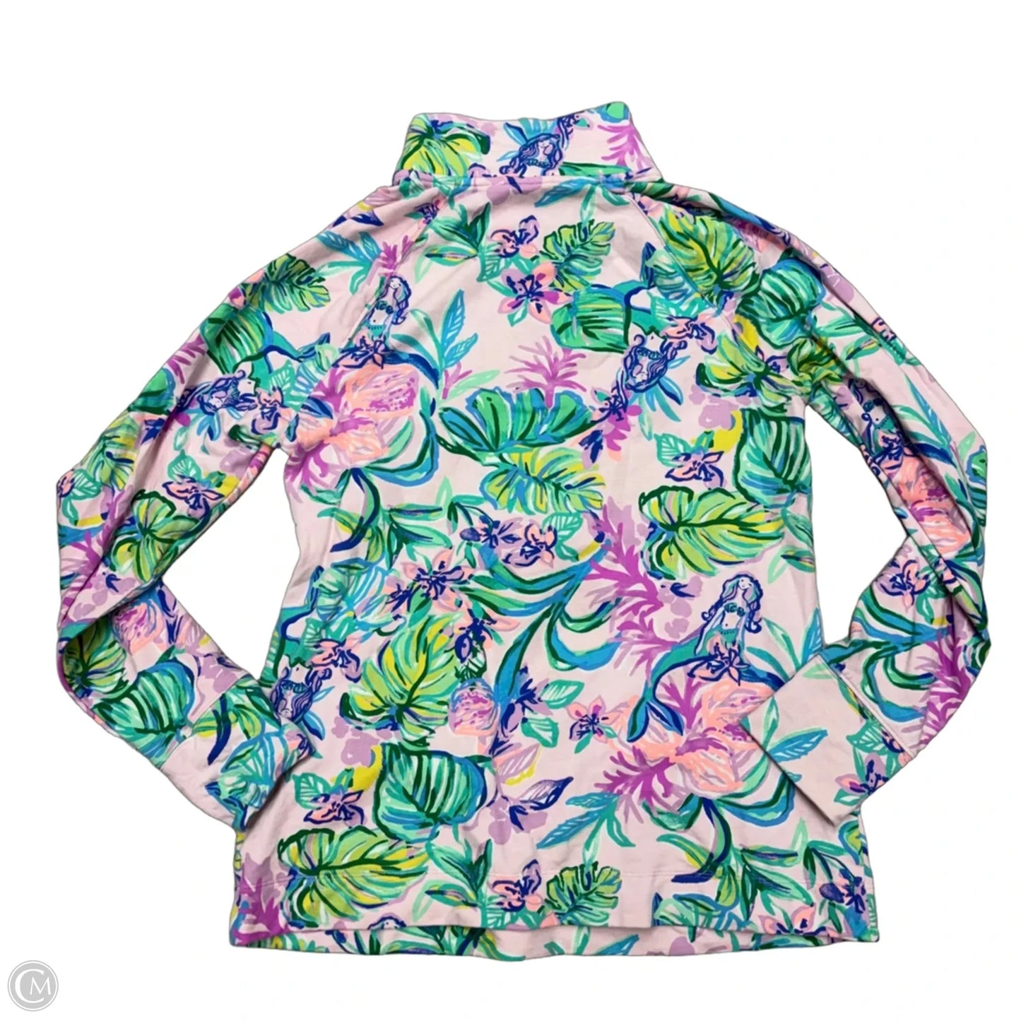 Sweatshirt Designer By Lilly Pulitzer In Green & Purple, Size: S