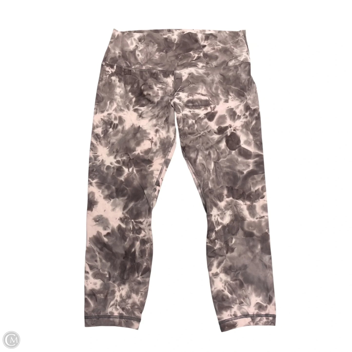 Athletic Leggings By Lululemon In Tie Dye Print, Size: L