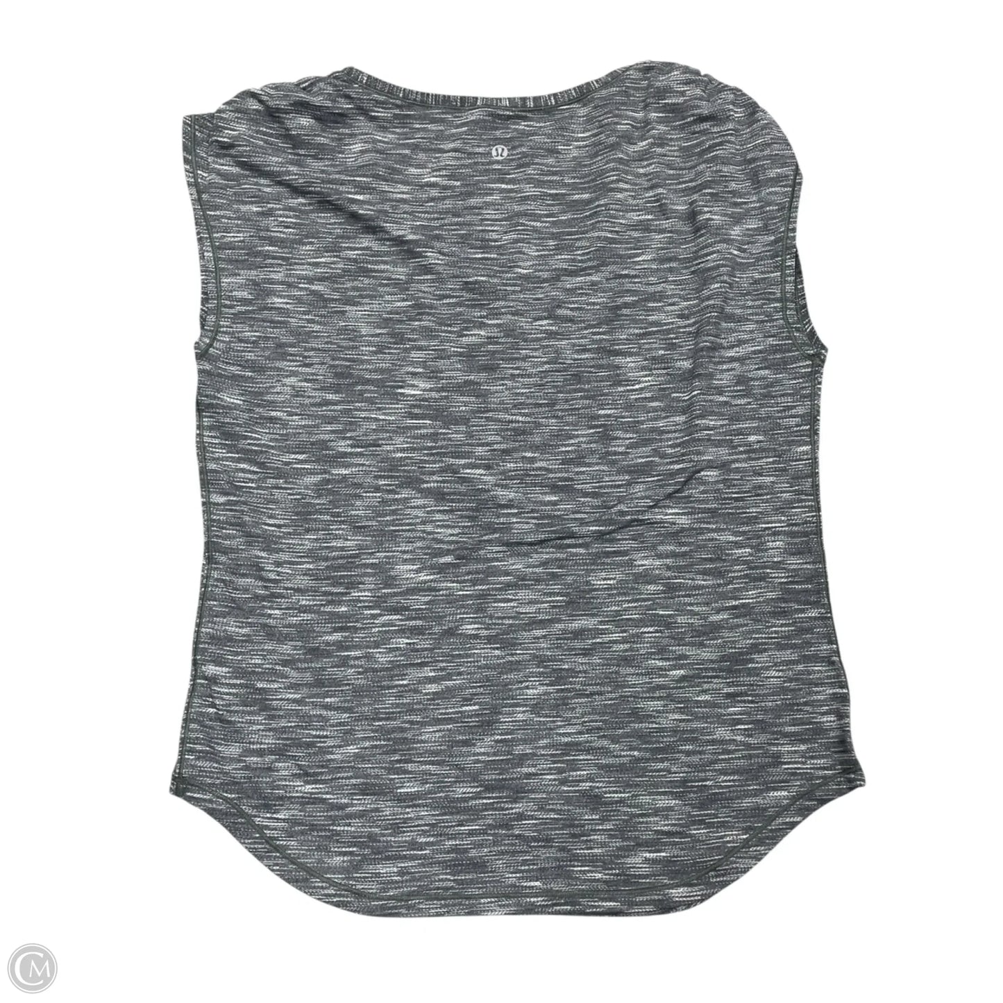 Athletic Top Short Sleeve By Lululemon In Grey, Size: S
