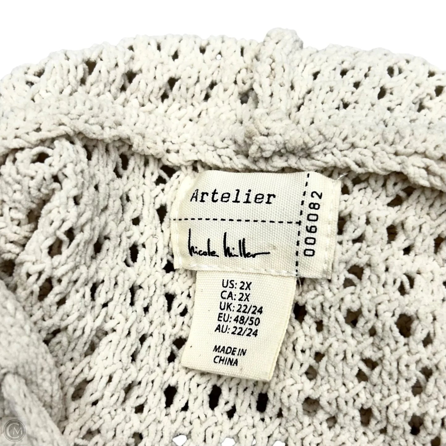Sweater By Nicole Michelle In Cream, Size: 2x