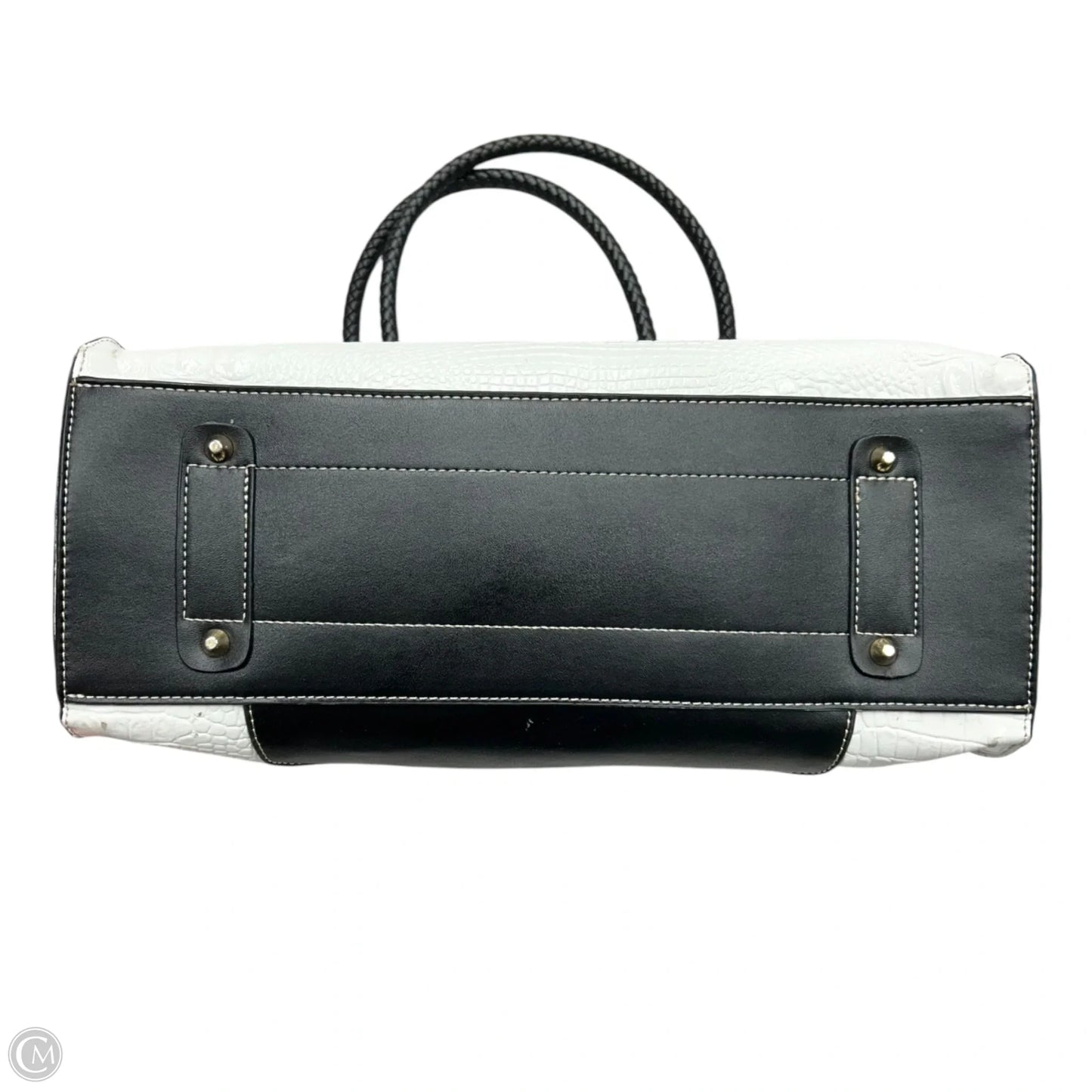 Handbag Leather By Mac, Size: Medium