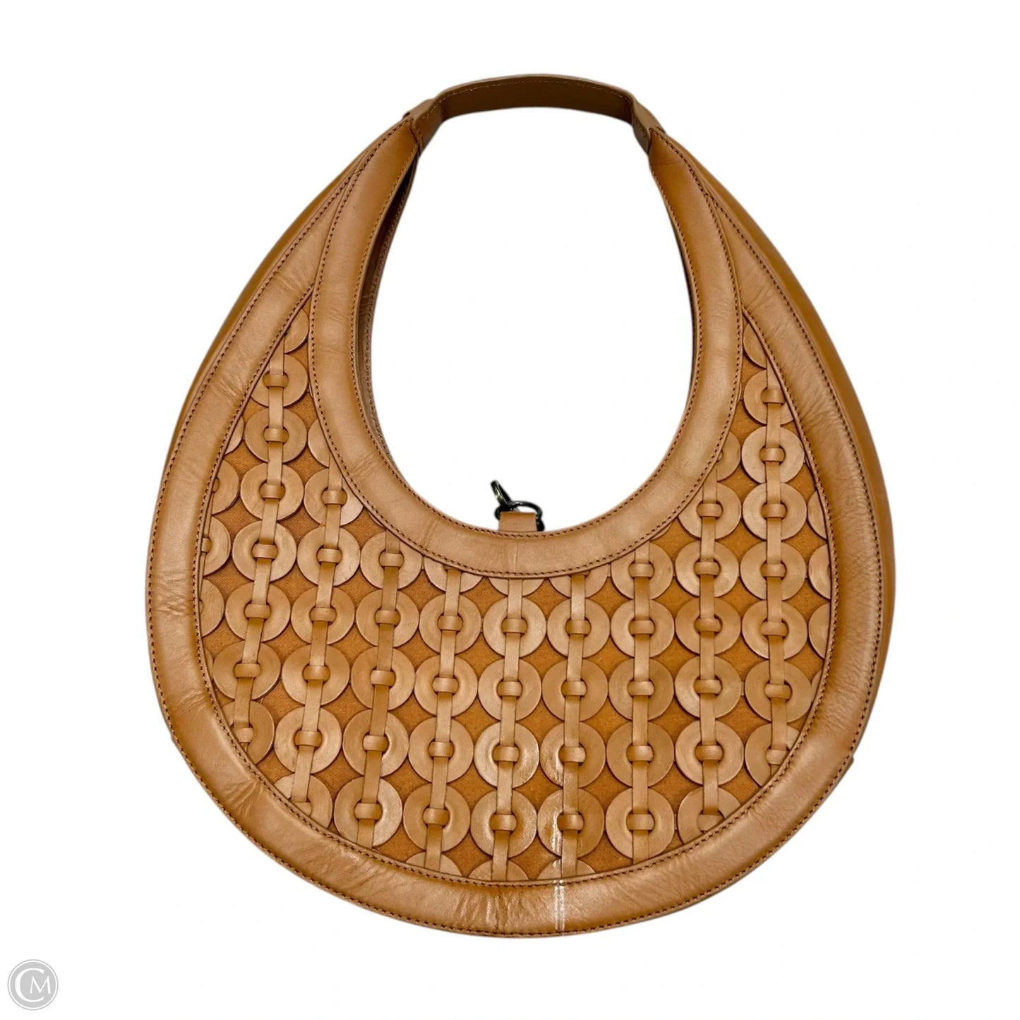 Handbag Leather By Anthropologie, Size: Large