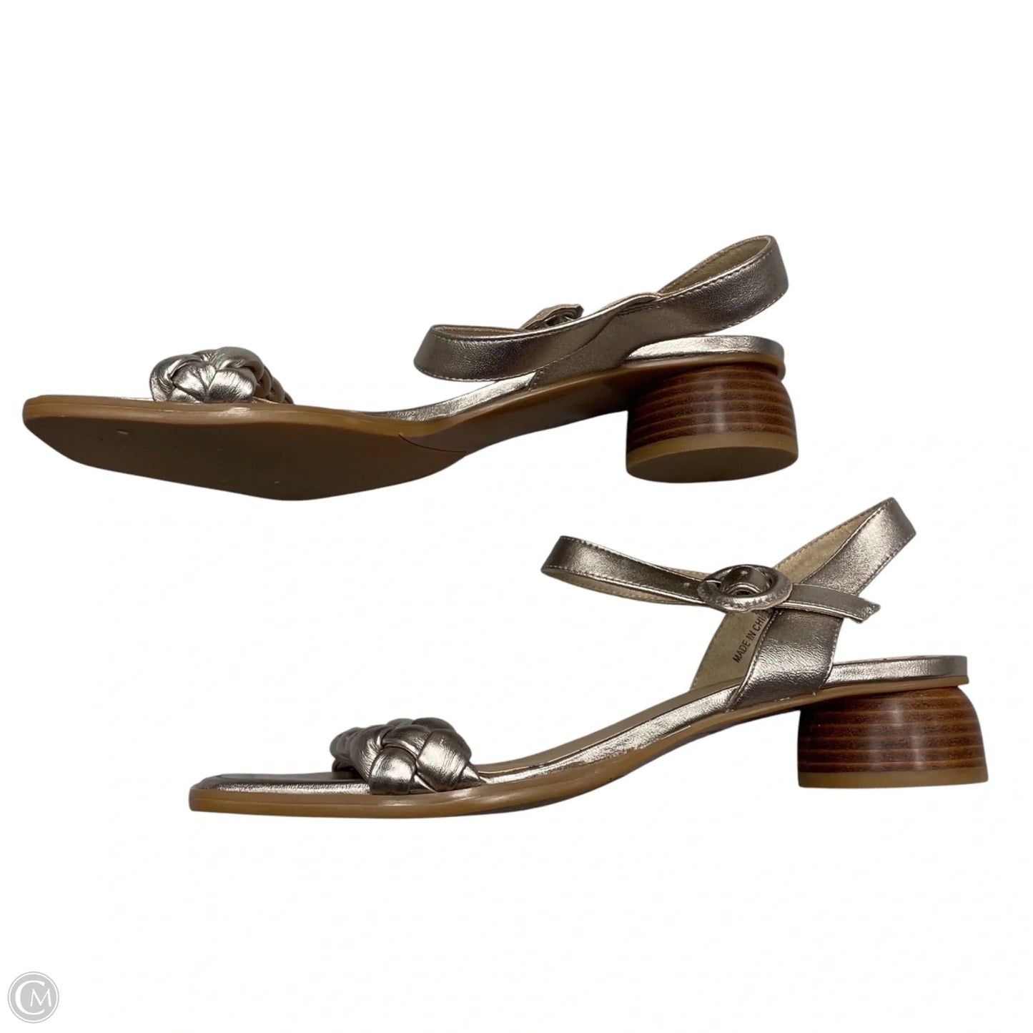 Sandals Heels Kitten By Vaneli In Rose Gold, Size: 10