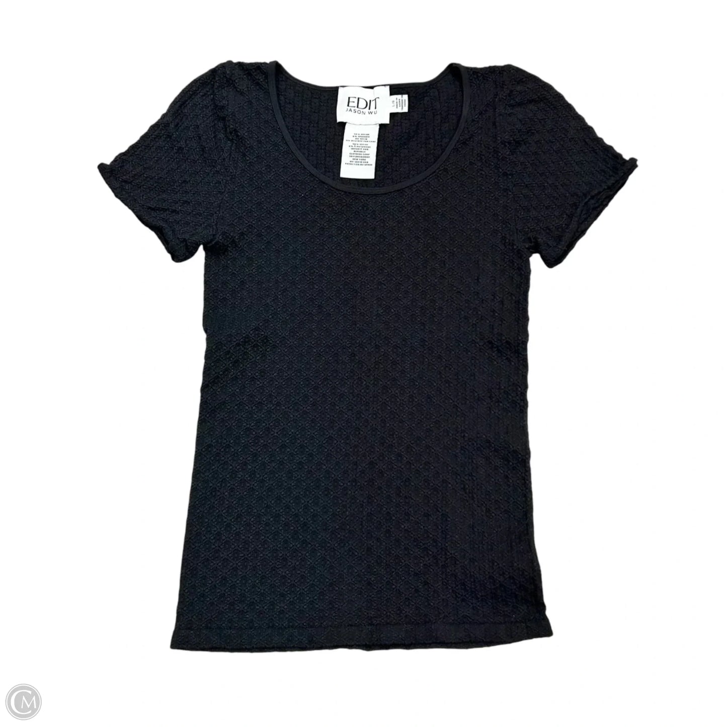 Top Short Sleeve Designer By Jason Wu In Black, Size: L