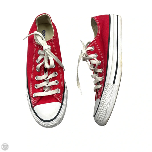 Shoes Sneakers By Converse In Red & White, Size: 6.5