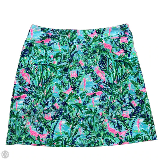 Skort Designer By Lilly Pulitzer In Blue & Green, Size: 6