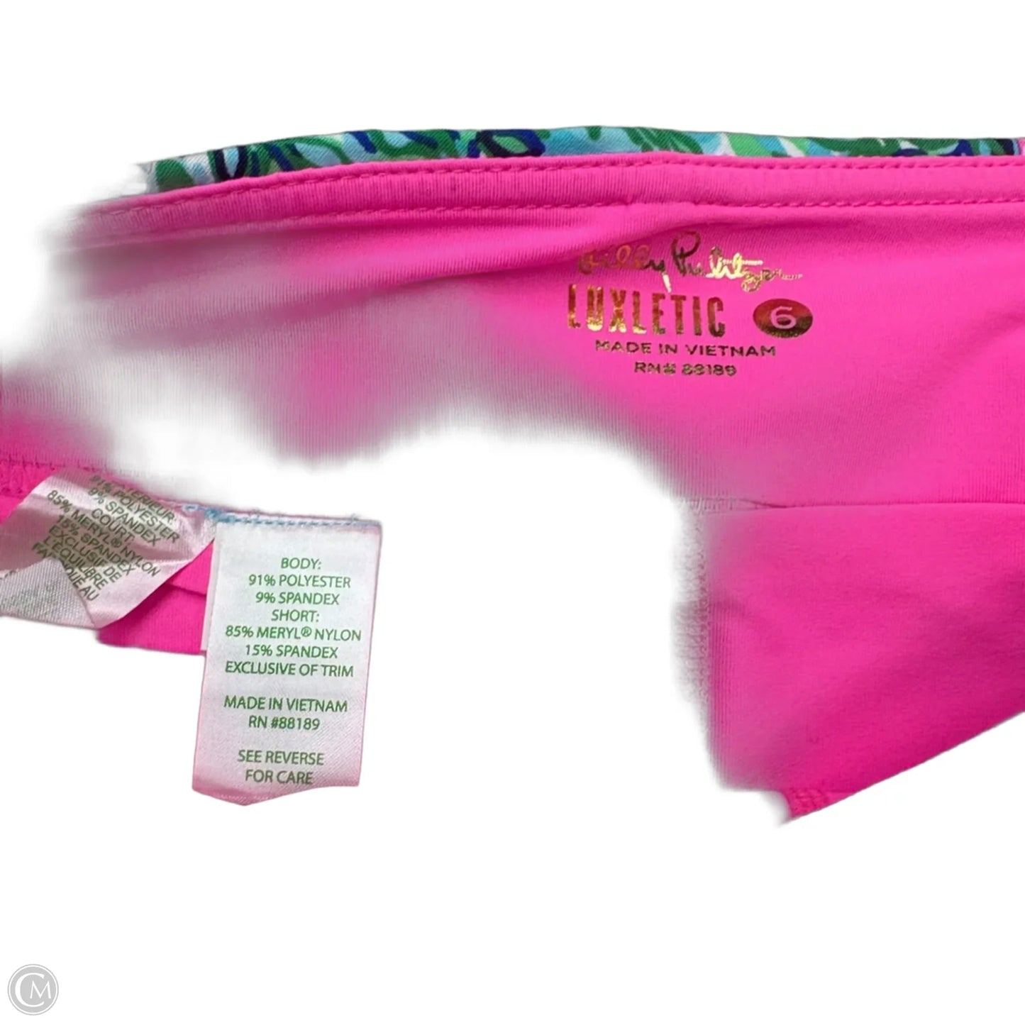 Skort Designer By Lilly Pulitzer In Blue & Green, Size: 6