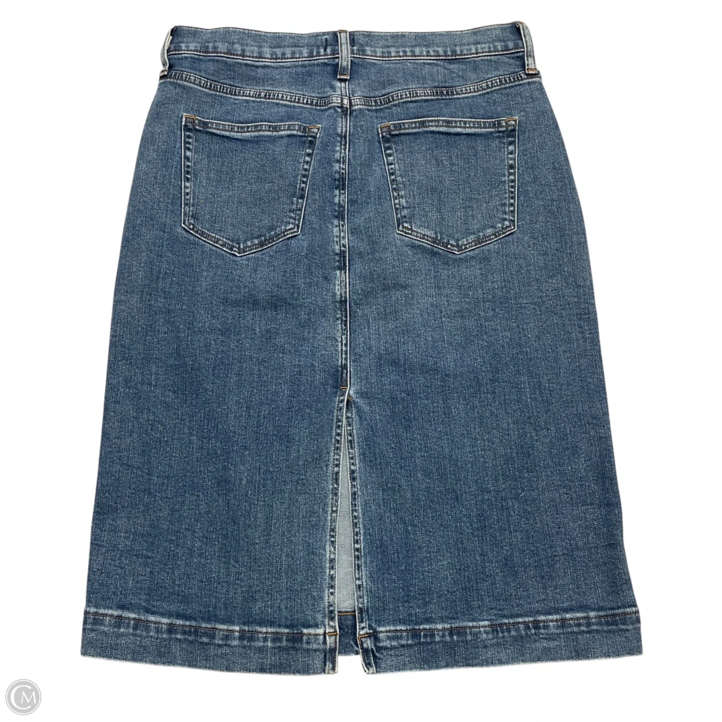 Skirt Midi By J. Crew In Blue Denim, Size: 8