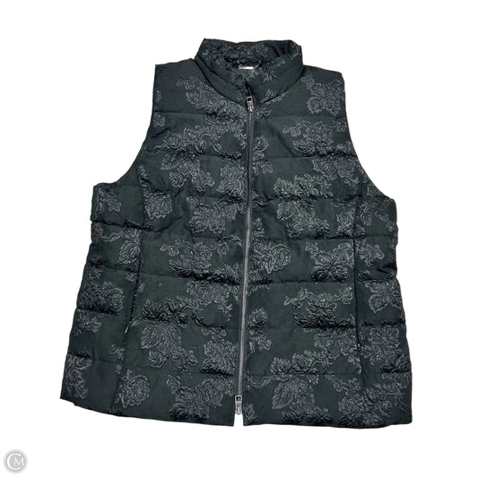 Vest Puffer & Quilted By Chicos In Black, Size: L