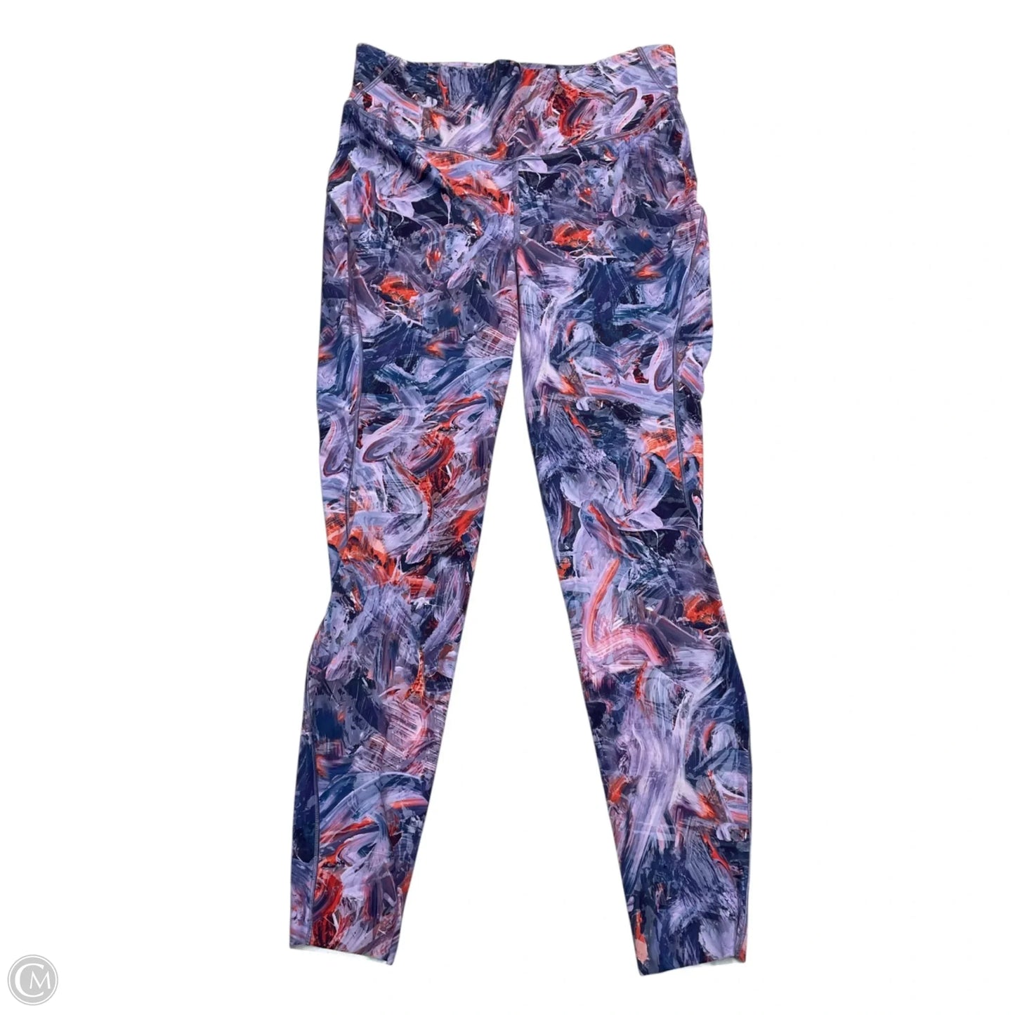 Athletic Leggings By Lululemon In Blue & Purple, Size: M