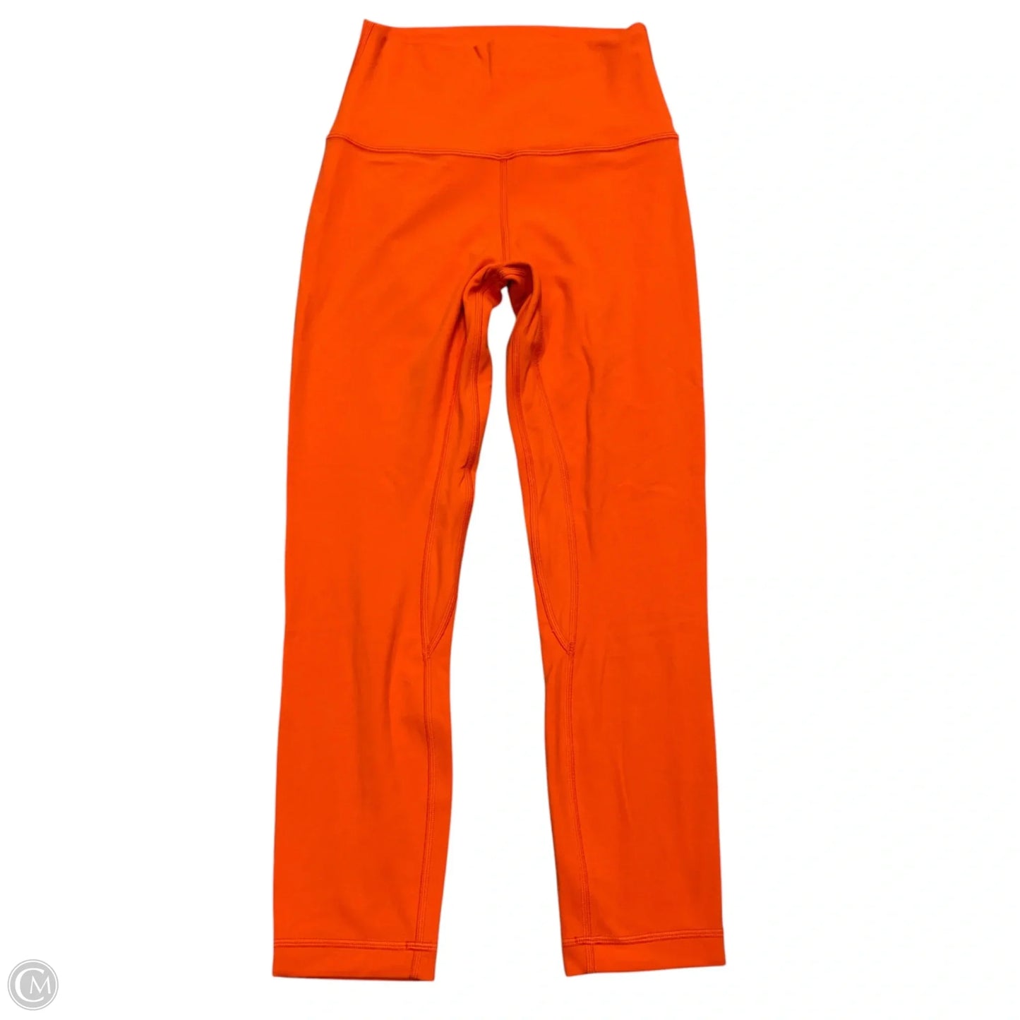 Athletic Leggings By Lululemon In Orange, Size: S