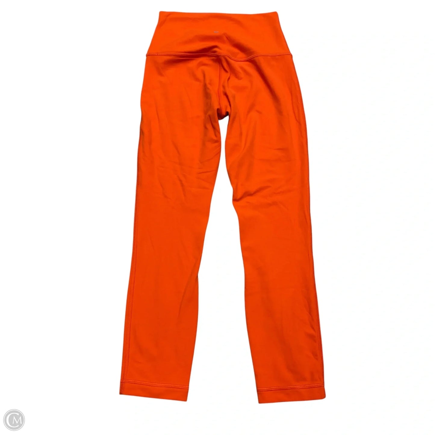 Athletic Leggings By Lululemon In Orange, Size: S