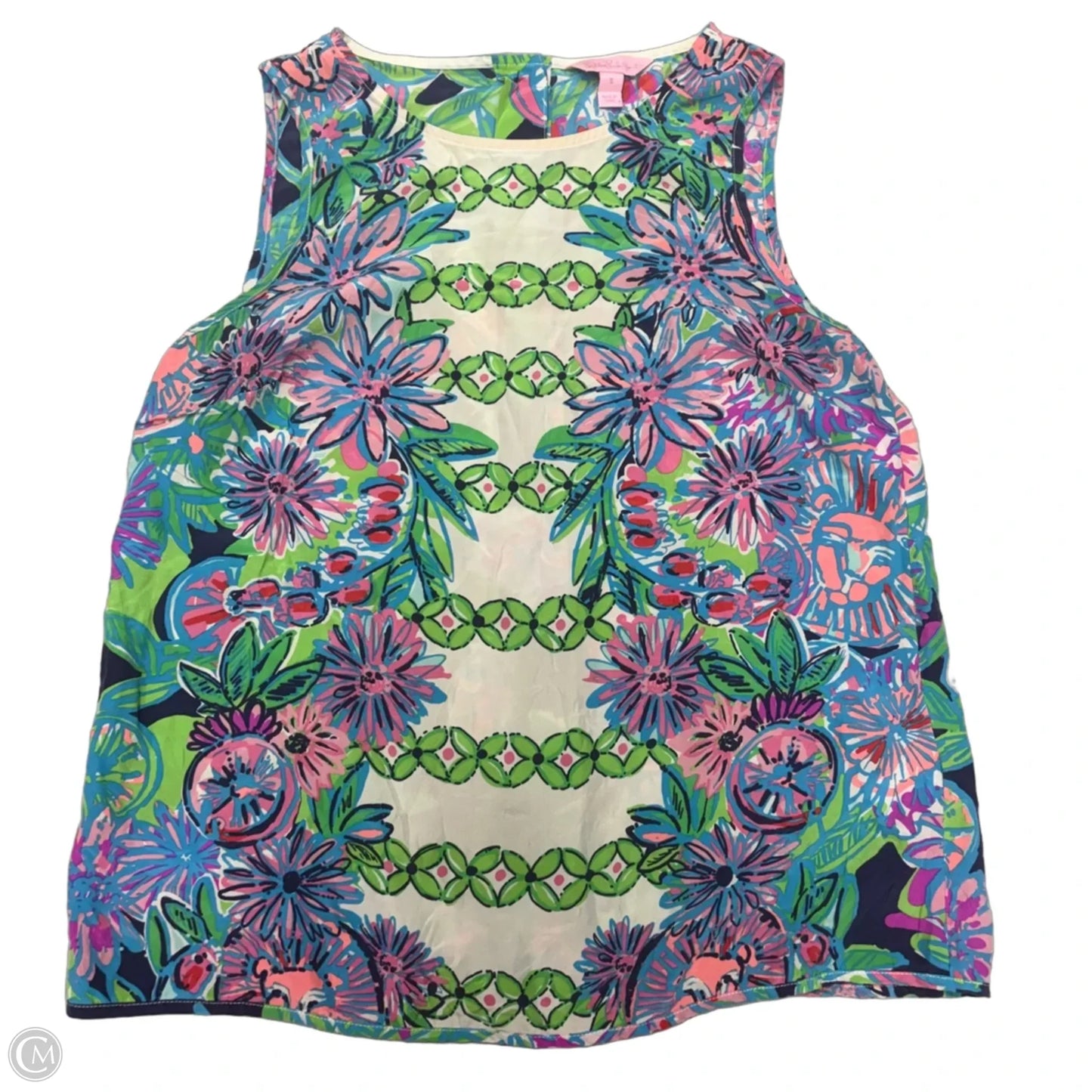 Tank Top Designer By Lilly Pulitzer In Blue & Green, Size: S