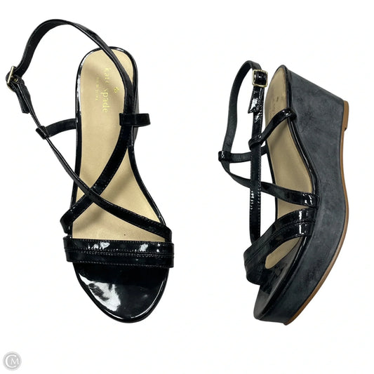 Sandals Designer By Kate Spade In Black, Size: 7.5