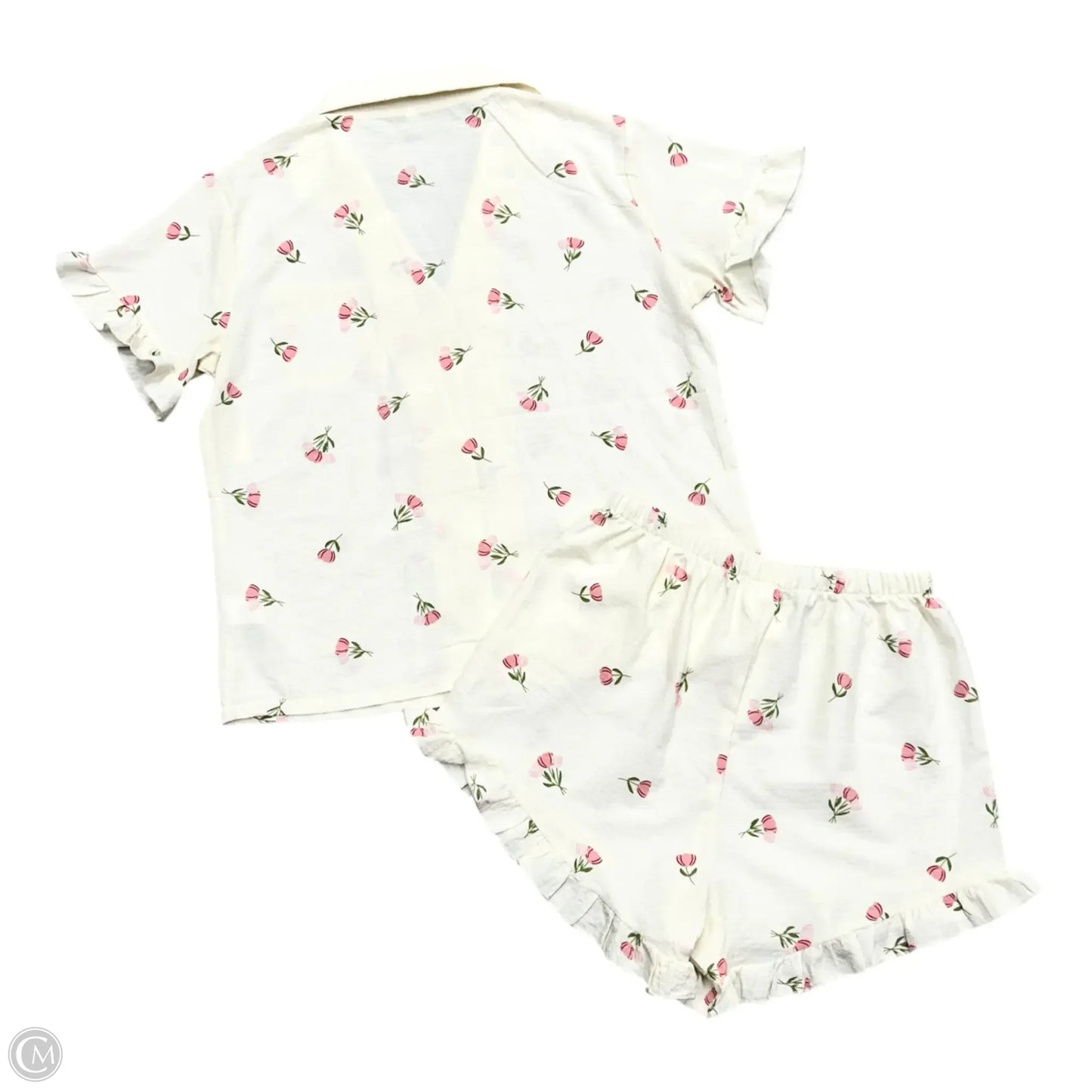 Shorts Set 2pc In Cream, Size: M