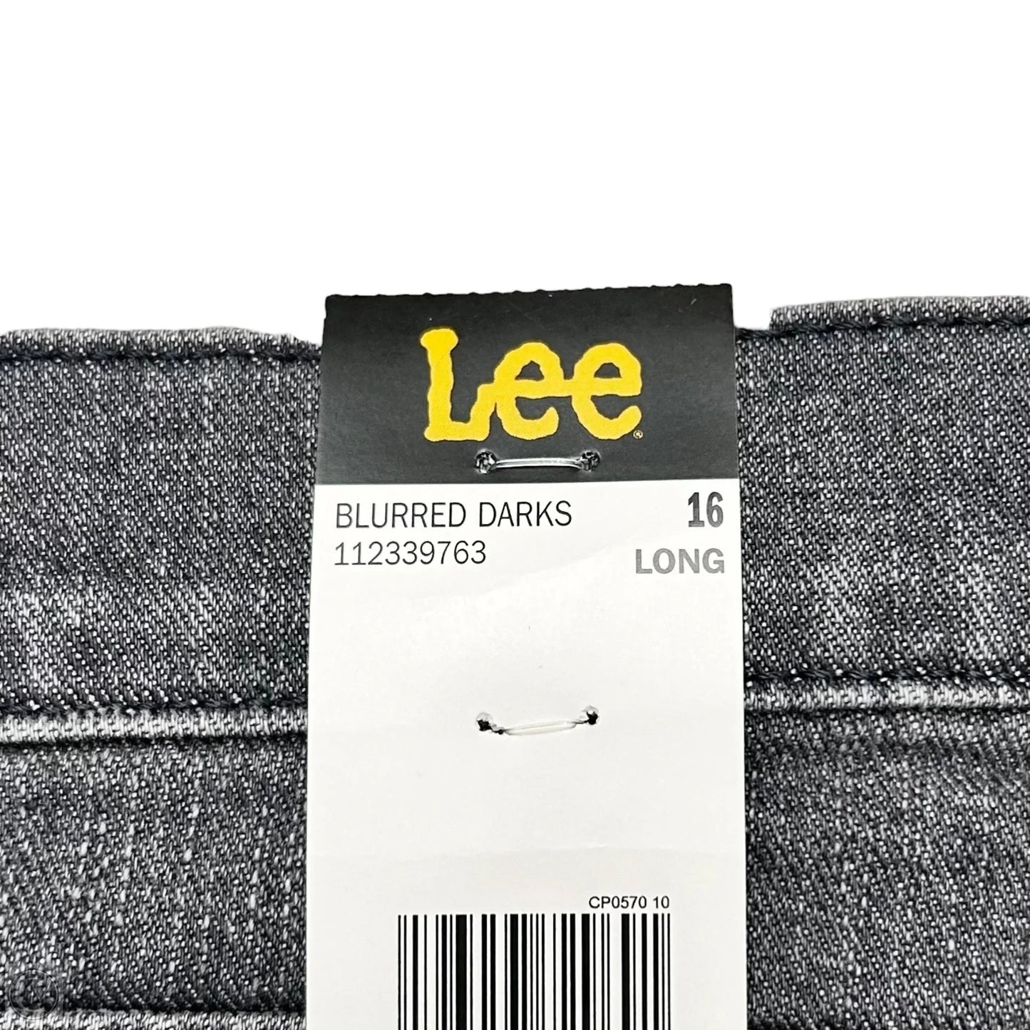 Jeans Flared By Lee In Grey Denim, Size: 16L