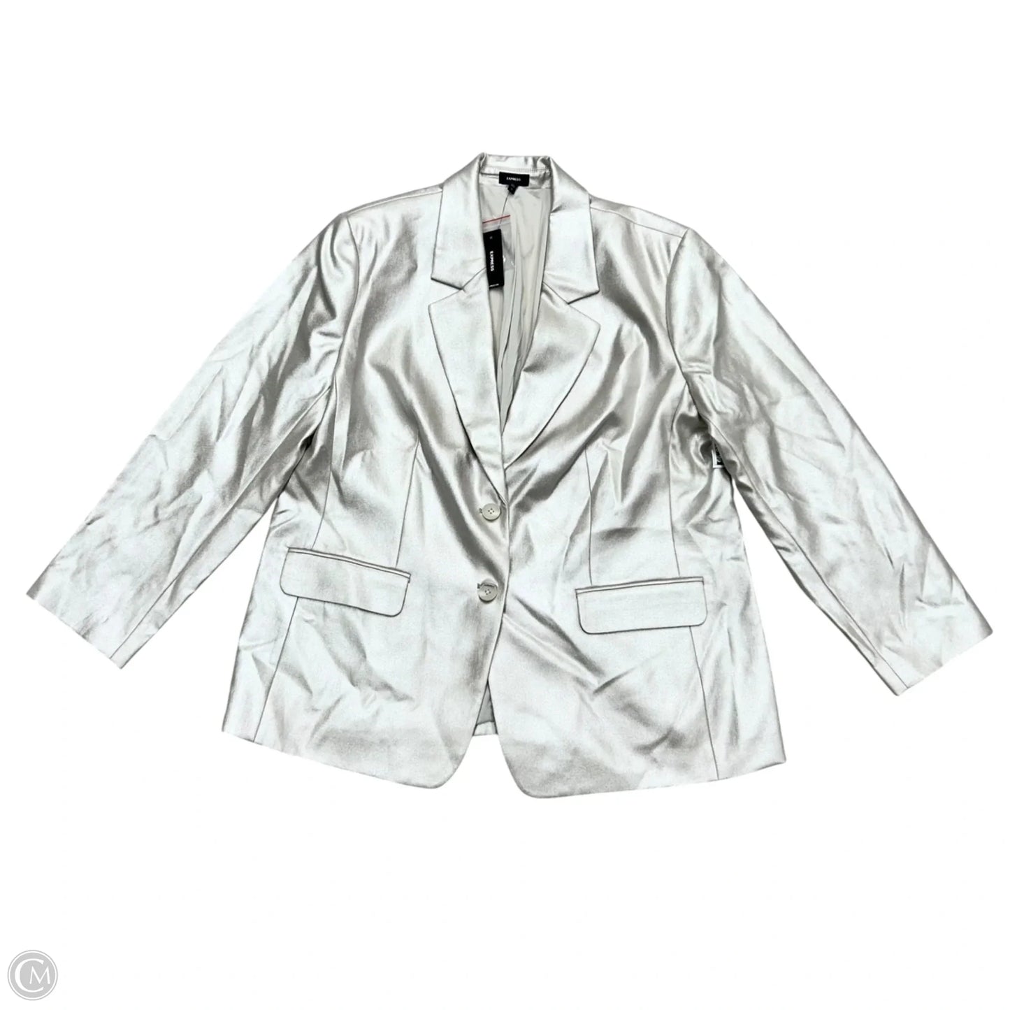 Blazer By Express In Metallic, Size: Xl