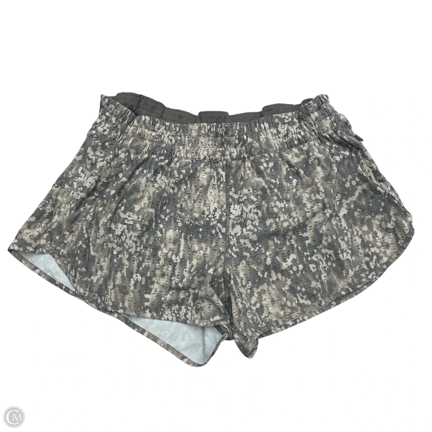 Athletic Shorts By Lululemon In Cream & Green, Size: 2x