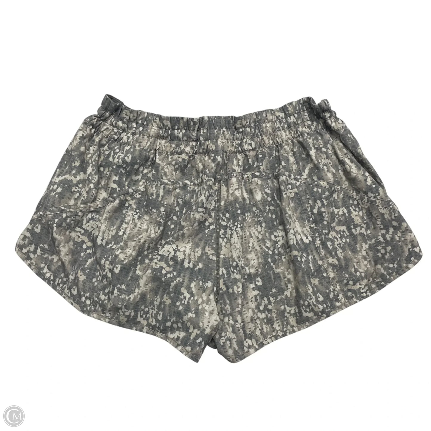 Athletic Shorts By Lululemon In Cream & Green, Size: 2x