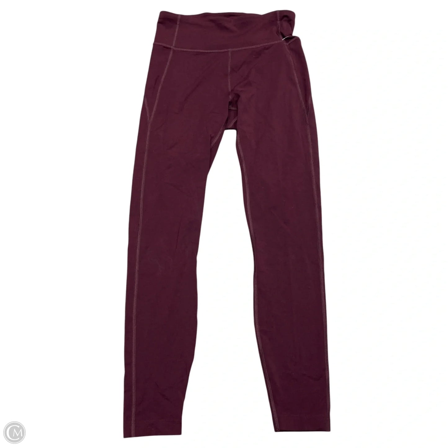 Athletic Leggings By Allbirds In Maroon, Size: S