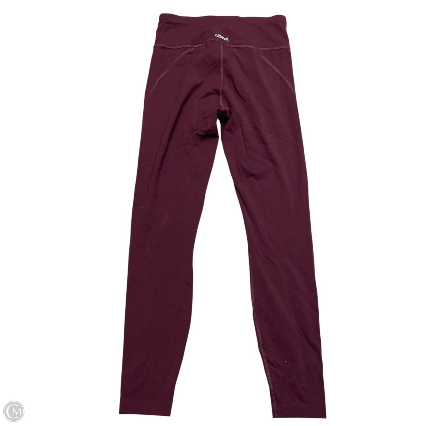 Athletic Leggings By Allbirds In Maroon, Size: S