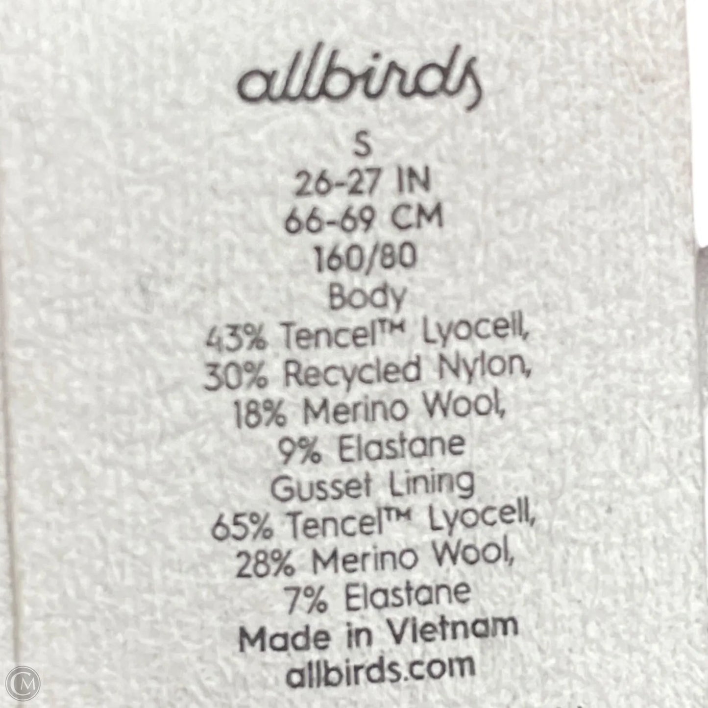 Athletic Leggings By Allbirds In Maroon, Size: S