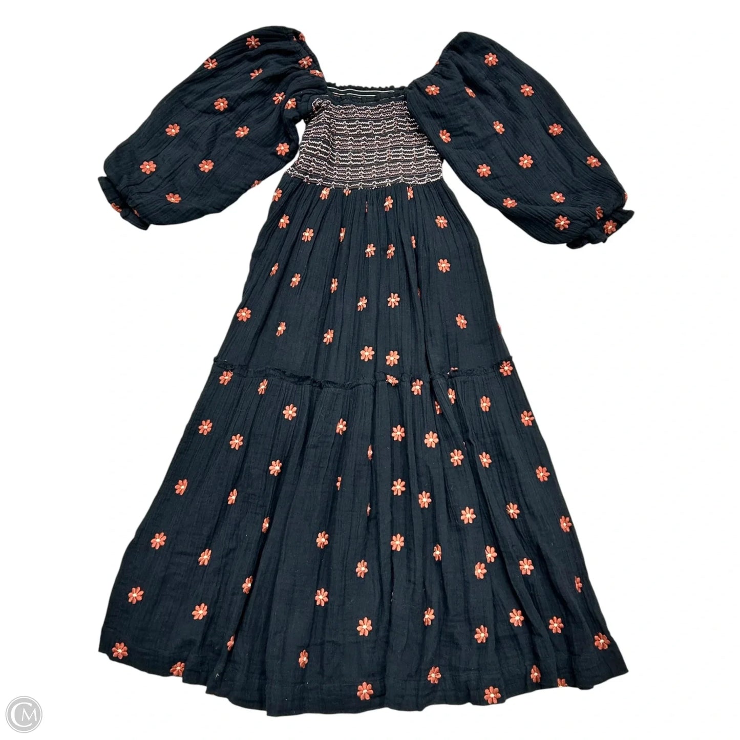 Dress Casual Maxi By Free People In Black & Red, Size: Xs